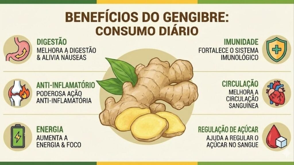 Mecanismos do Gengibre Contra a Inflamação e Dor - inspiração 2