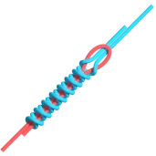 Nó de Pescador (Fisherman's Knot): Conexões Fortes e compactas - inspiração 1