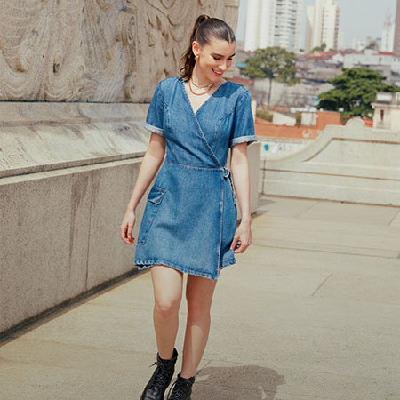 Coturno e Vestido: A Harmonia das Texturas - inspiração 2