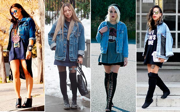 Monocromático Descolado: Usando a Jaqueta Jeans Oversized em Looks Unicolor - inspiração 2