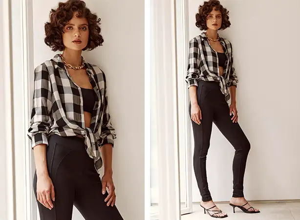 Saias Xadrez: Versatilidade para Cada Dia - inspiração 2