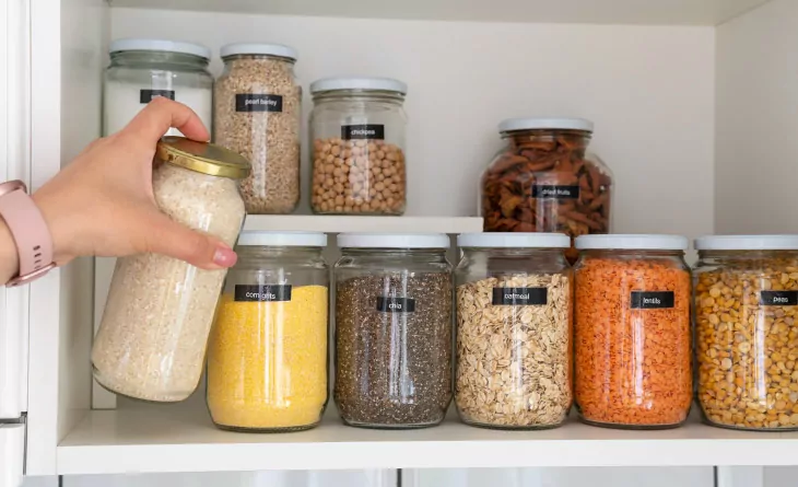 Invista em Potes Transparentes e Herméticos - inspiração 1