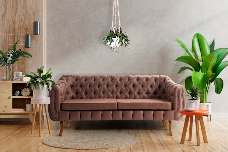 O Toque Industrial: Plantas Artificiais em Vasos de Concreto ou Metal - inspiração 2