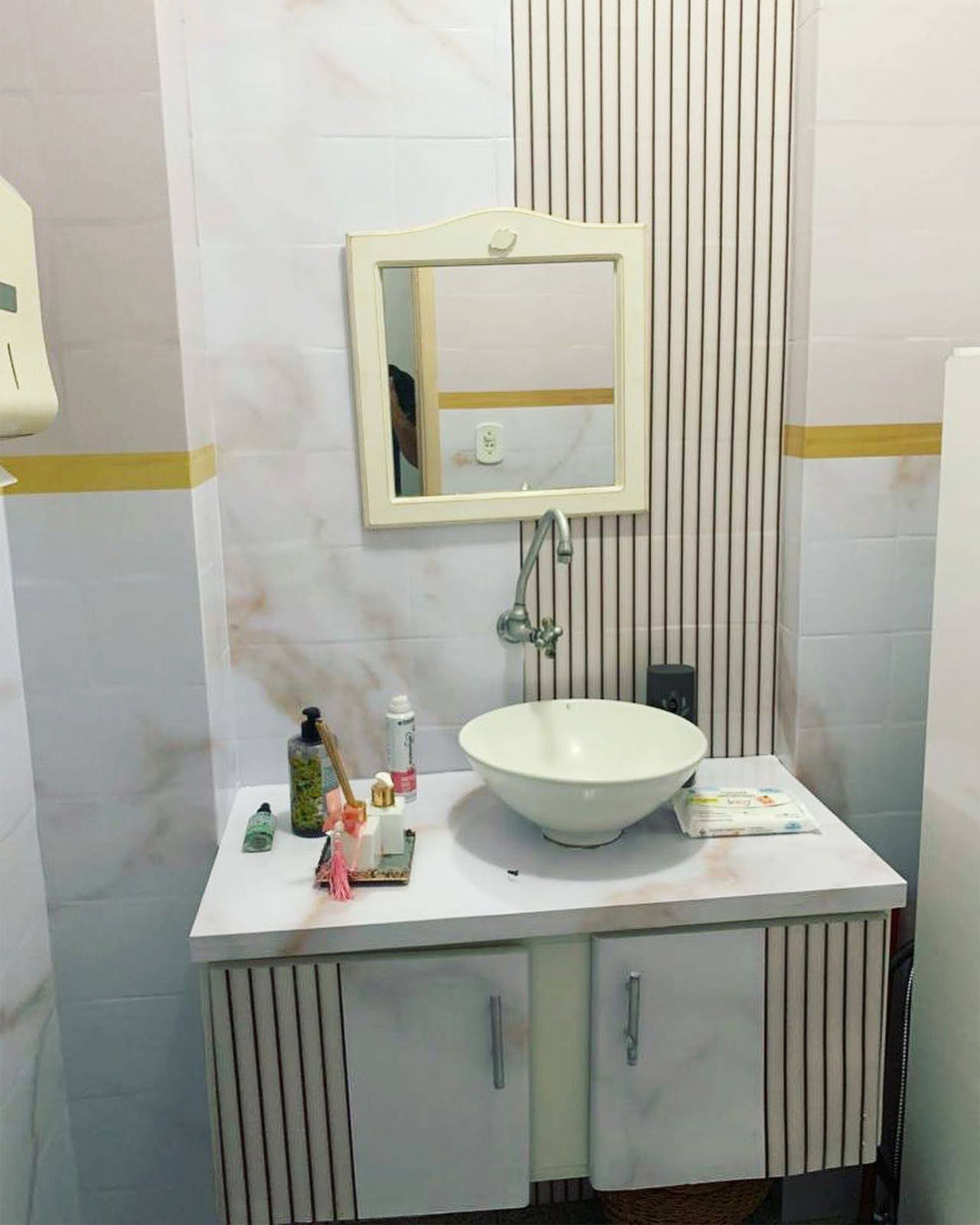 Padrões Geométricos Adesivos: Modernidade e Sofisticação - inspiração 1