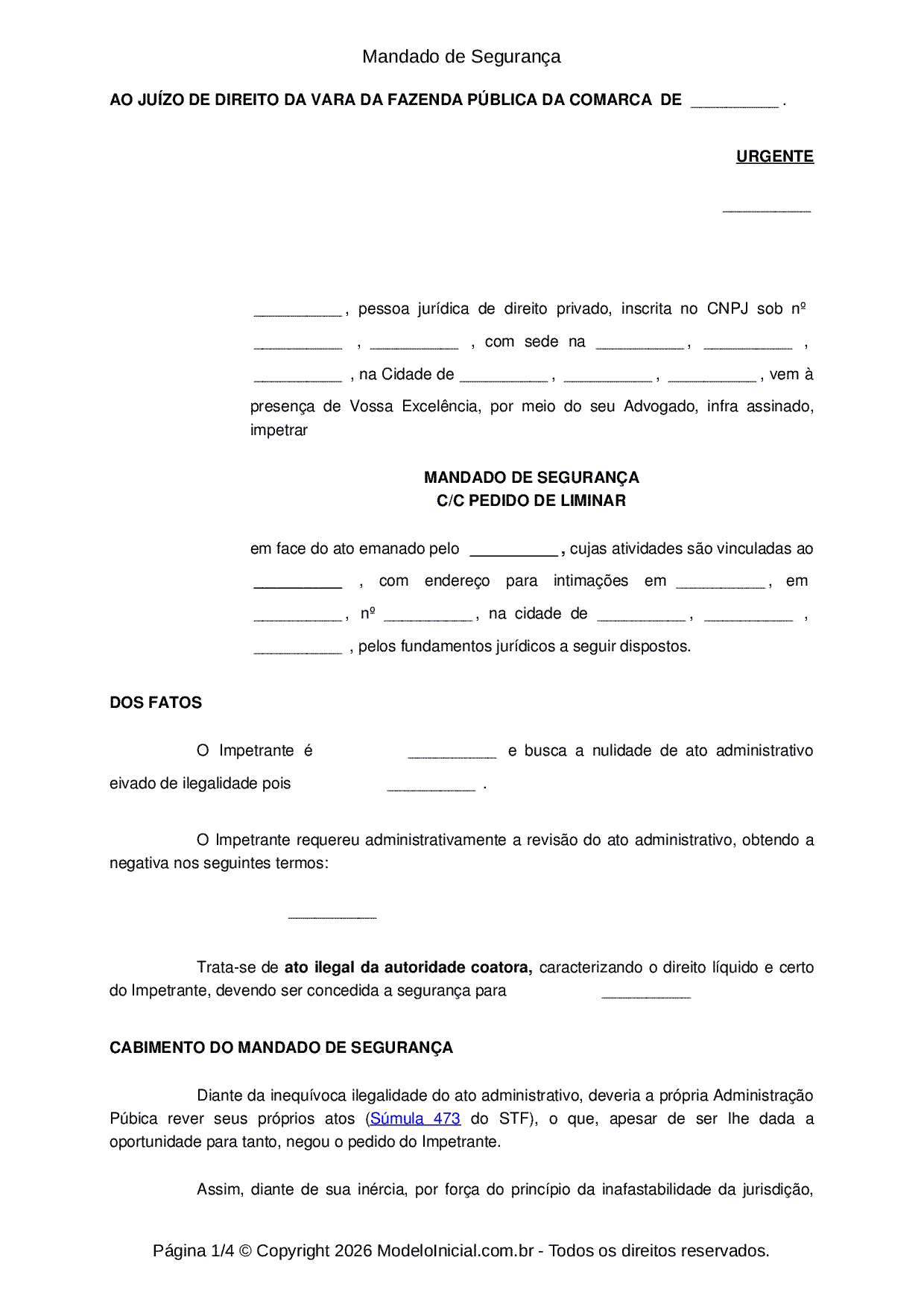 O Que Acontece Depois de Entrar com o Mandado de Segurança? - inspiração 1