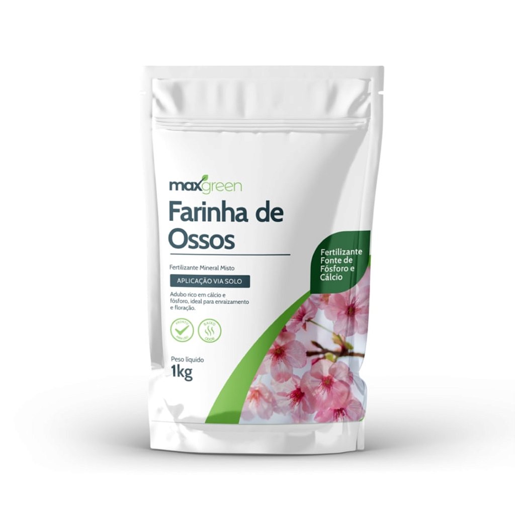 adubo orgânico de farinha de ossos