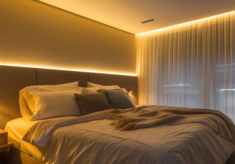 benefícios da luz amarela para o descanso