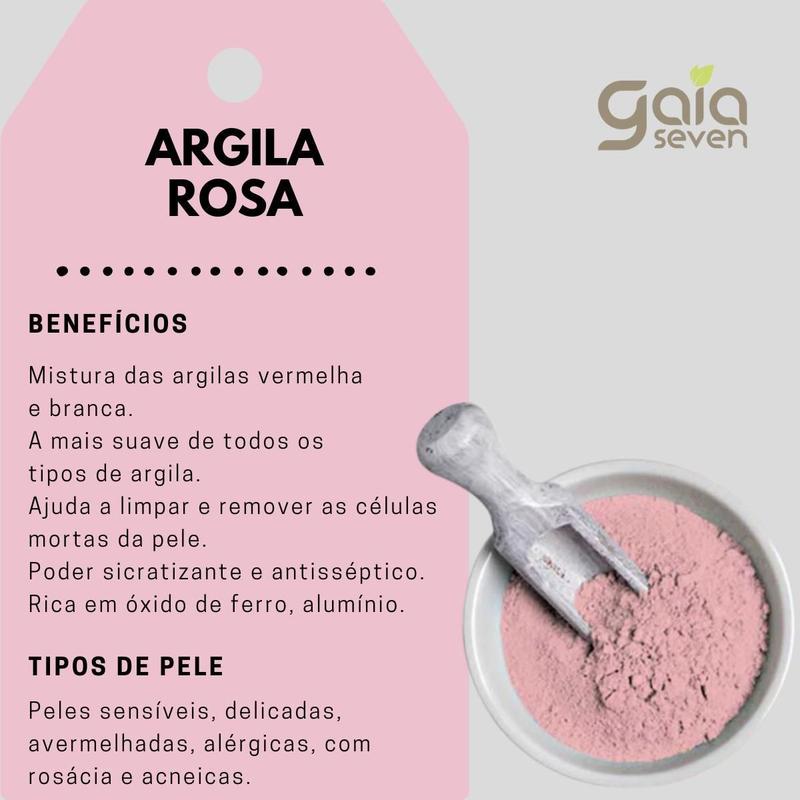 benefícios da máscara facial de argila rosa