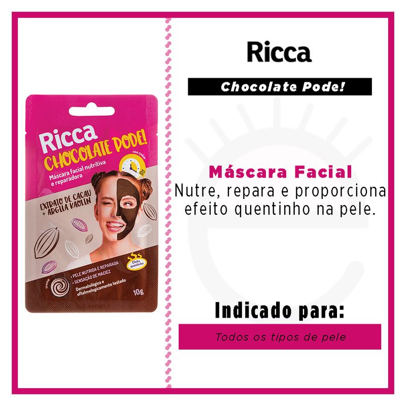 benefícios da máscara facial de chocolate
