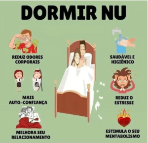 benefícios de dormir sem roupa para a saúde