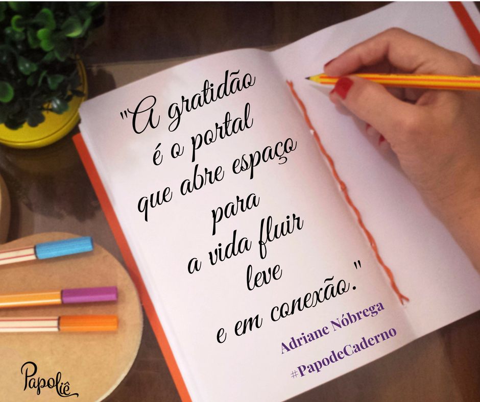 benefícios de escrever um diário da gratidão
