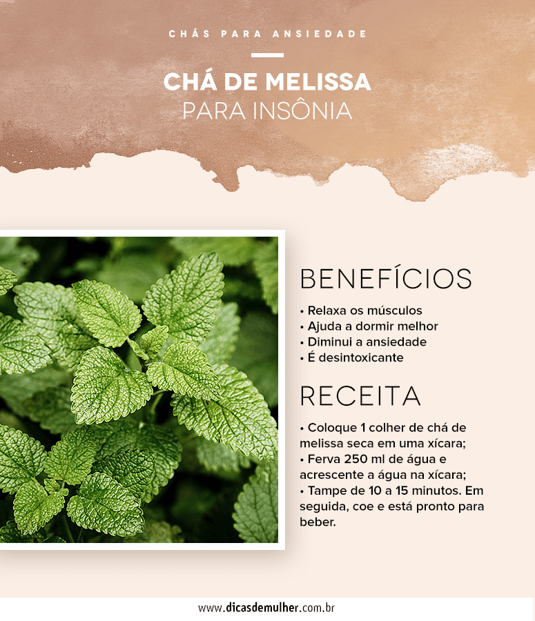 5 chás para combater a ansiedade