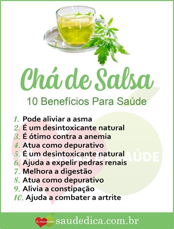 benefícios do chá de salsa para os rins