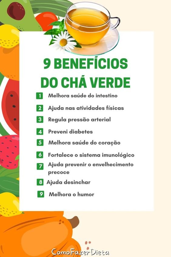 benefícios do chá verde para o metabolismo