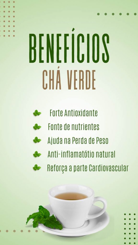 benefícios do chá verde para o metabolismo