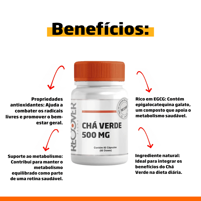 benefícios do chá verde para o metabolismo