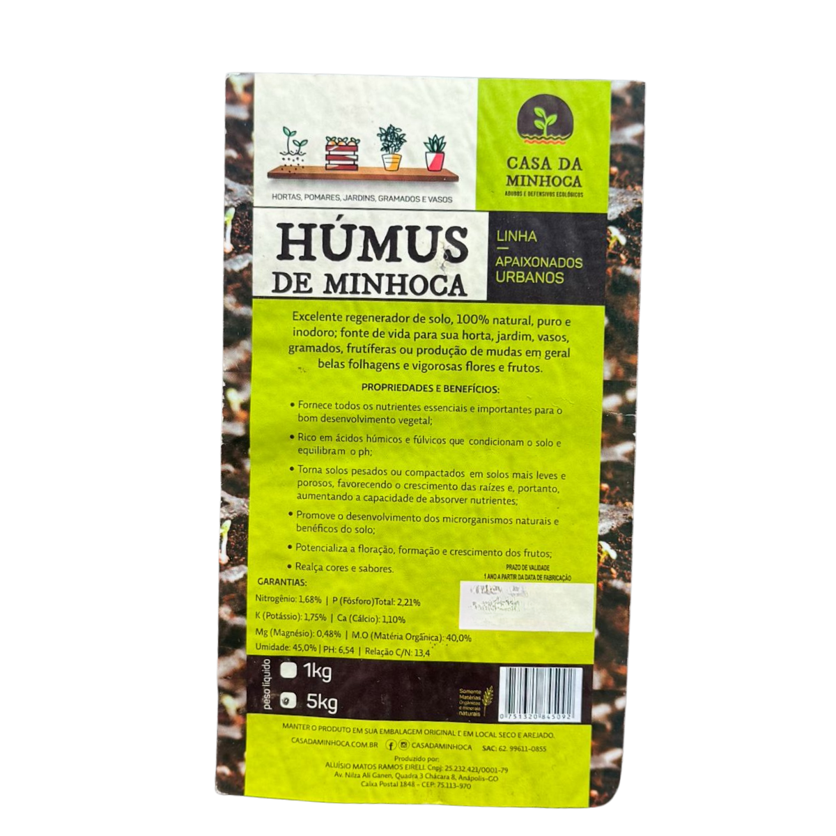 Receita de Fertilizante Líquido de Húmus de Minhoca