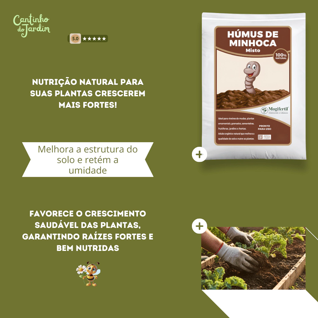 Receita de Fertilizante Líquido de Húmus de Minhoca