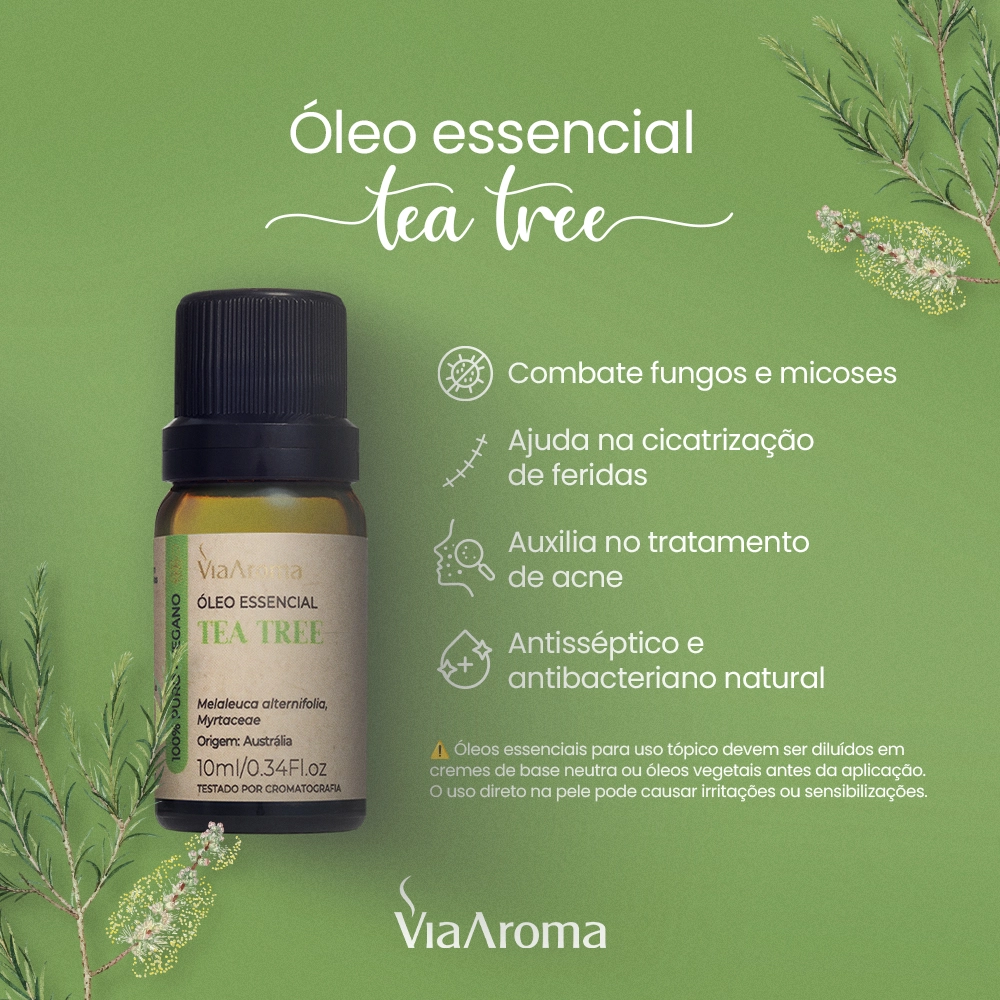 Guia completo de diluição do óleo de melaleuca