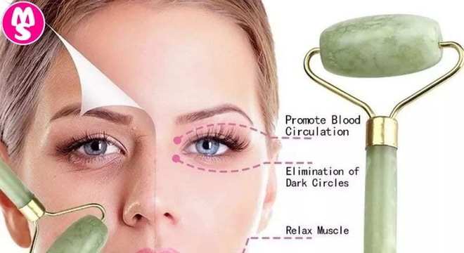 benefícios do rolinho de jade no rosto