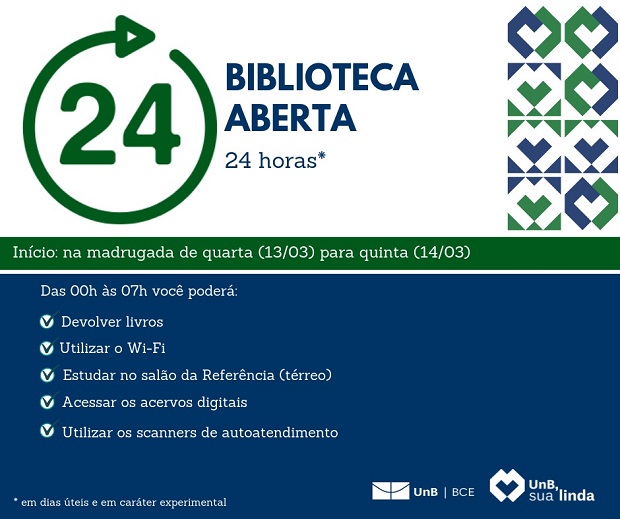 bibliotecas para estudar brasília 24h