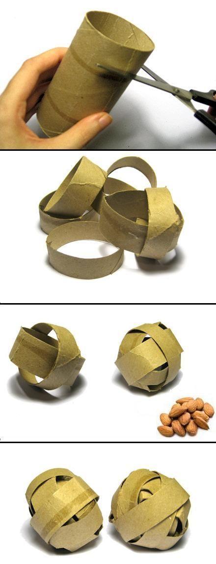 brinquedos gatos rolo papel higiênico