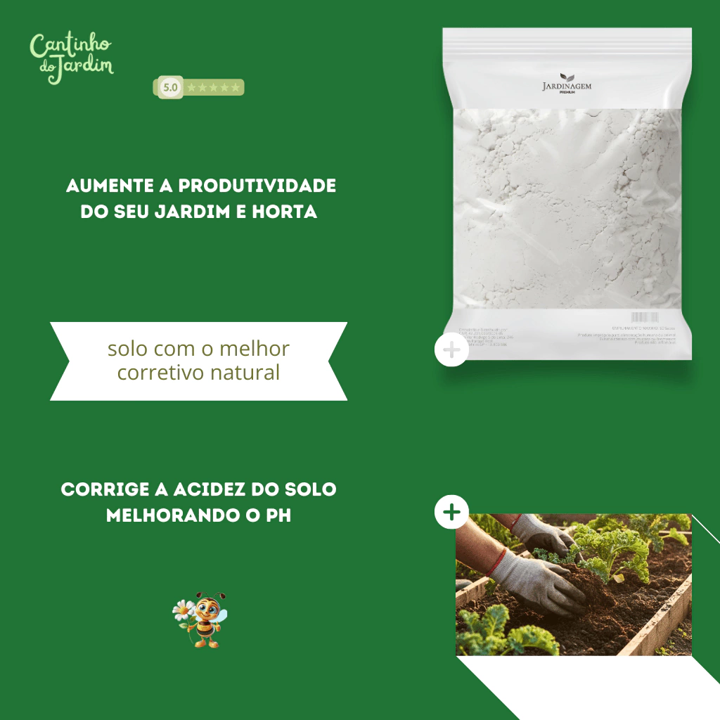 Guia Completo: Como e Quando Usar Calcário na Sua Horta Caseira; Calcário Dolomítico: O Segredo para Hortaliças Mais Fortes e Produtivas; Desvende os Benefícios do Calcário para a Saúde do Seu Solo e Plantas; Passo a Passo: Aplicando Calcário em Vasos e Canteiros da Sua Horta; Acidez do Solo: Como o Calcário Transforma Sua Horta e Aumenta a Colheita