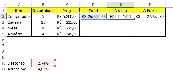 Dominando referências absolutas e relativas no Excel