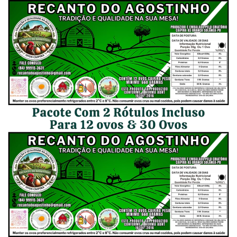 comercialização ovos caipiras normas