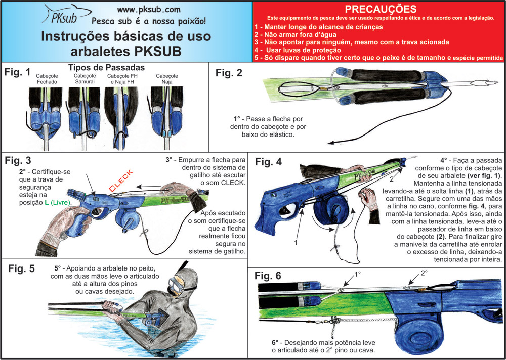 como armar o arbalete com segurança