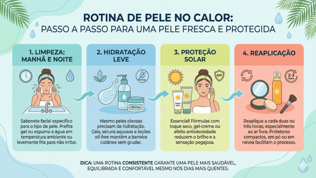 como cuidar da pele seca no verão