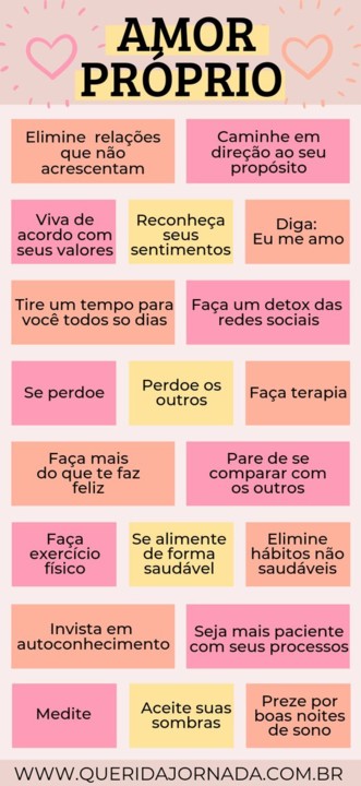 como cultivar o amor próprio