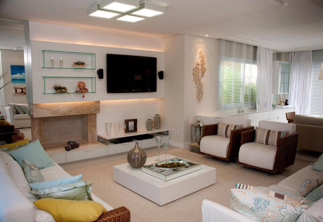 como decorar mesa de centro quadrada