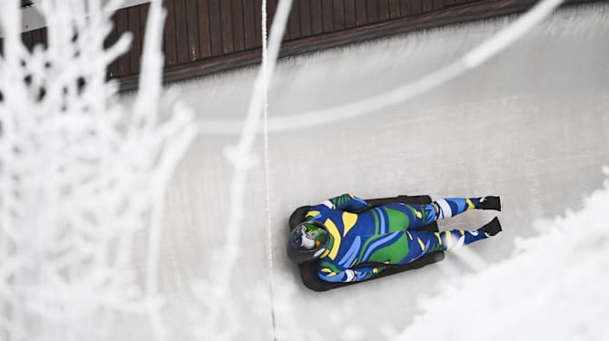 como descer de cabeça no trenó de skeleton