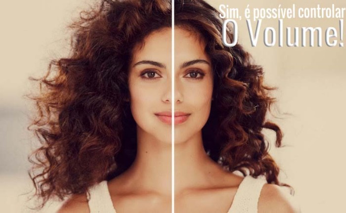 como diminuir o volume do cabelo volumoso