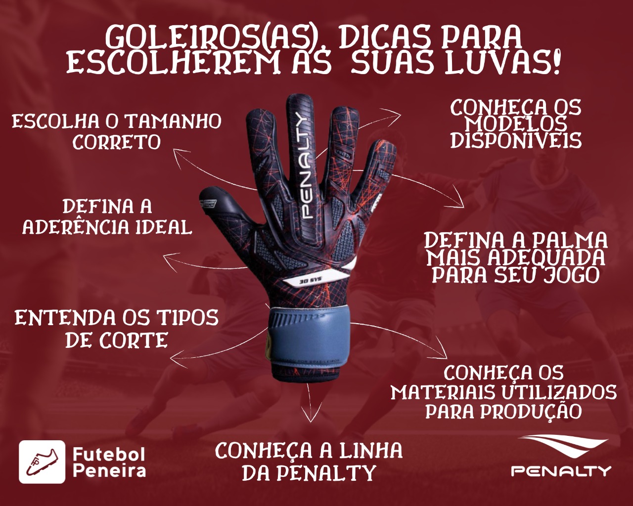 como escolher a luva de goleiro com grip