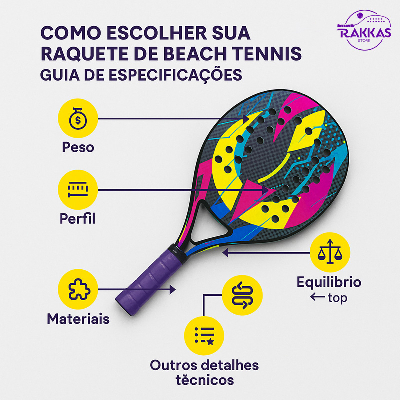 como escolher a raquete de beach tennis de carbono