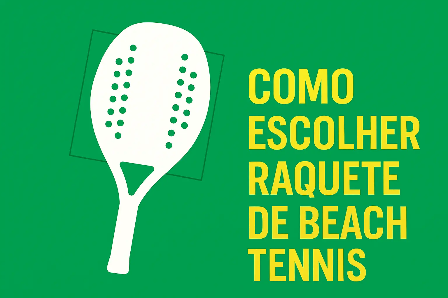Beach Tennis: O Que Significa a Furação e a Espessura da Raquete?