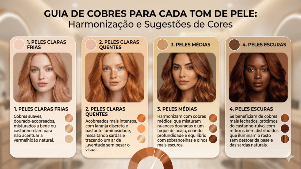 como escolher o tom de ruivo acaju