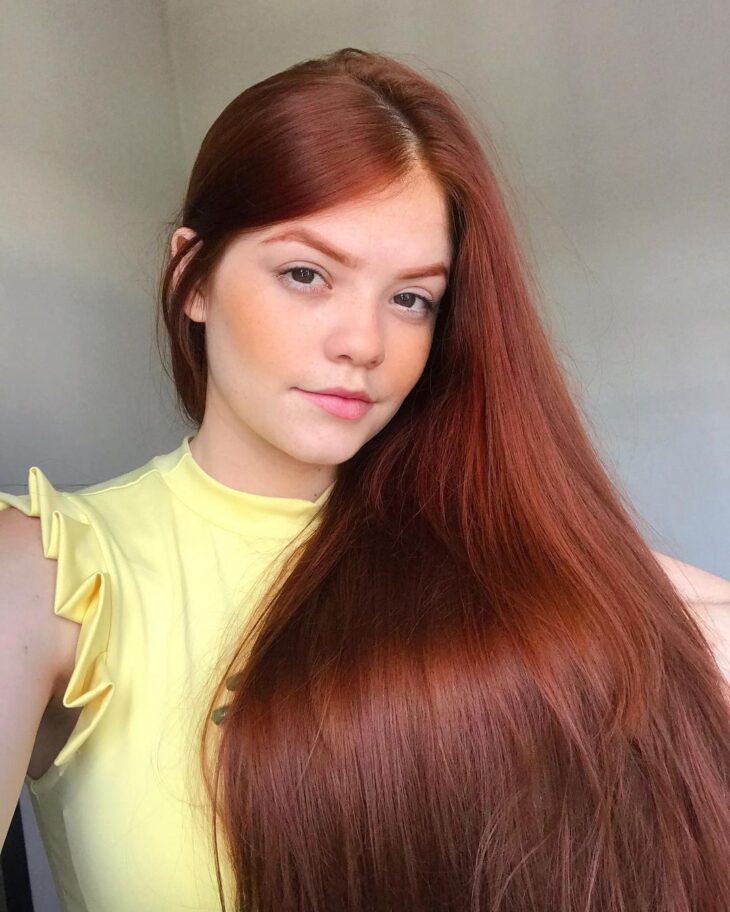 como escolher o tom de ruivo acaju