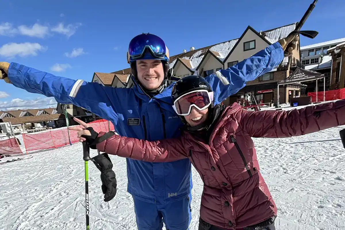 como fazer a curva de esqui em cunha