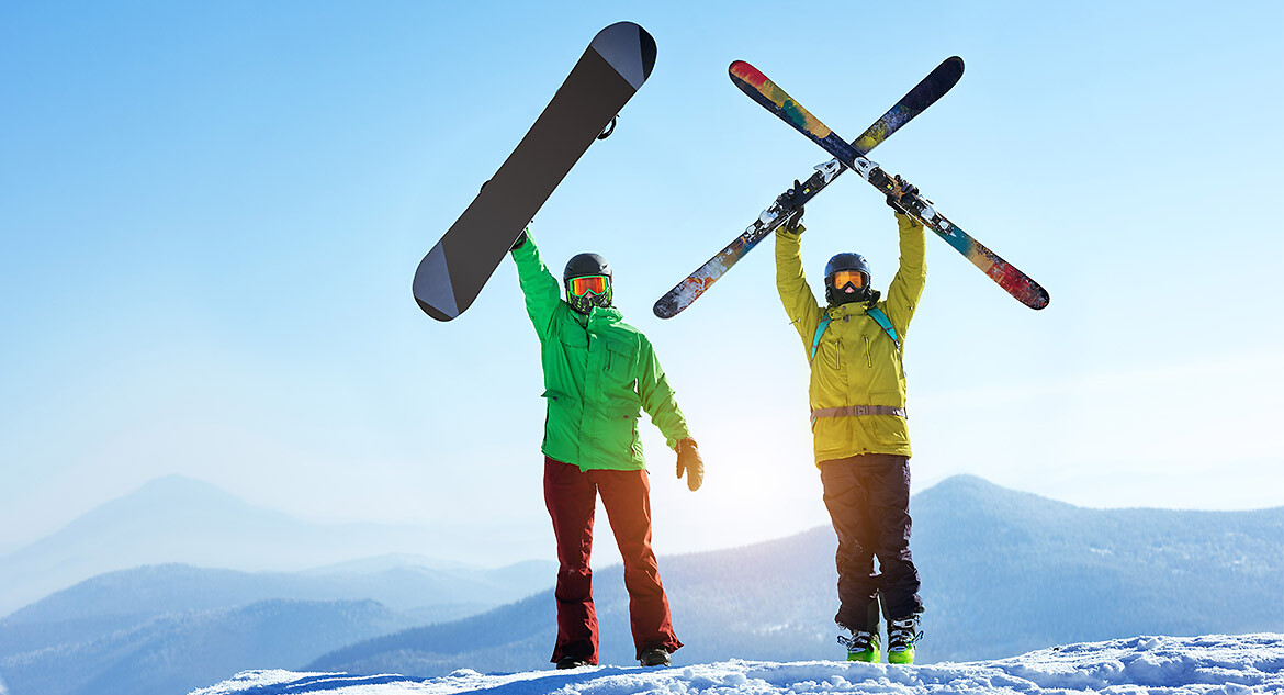 como fazer a curva de esqui em cunha