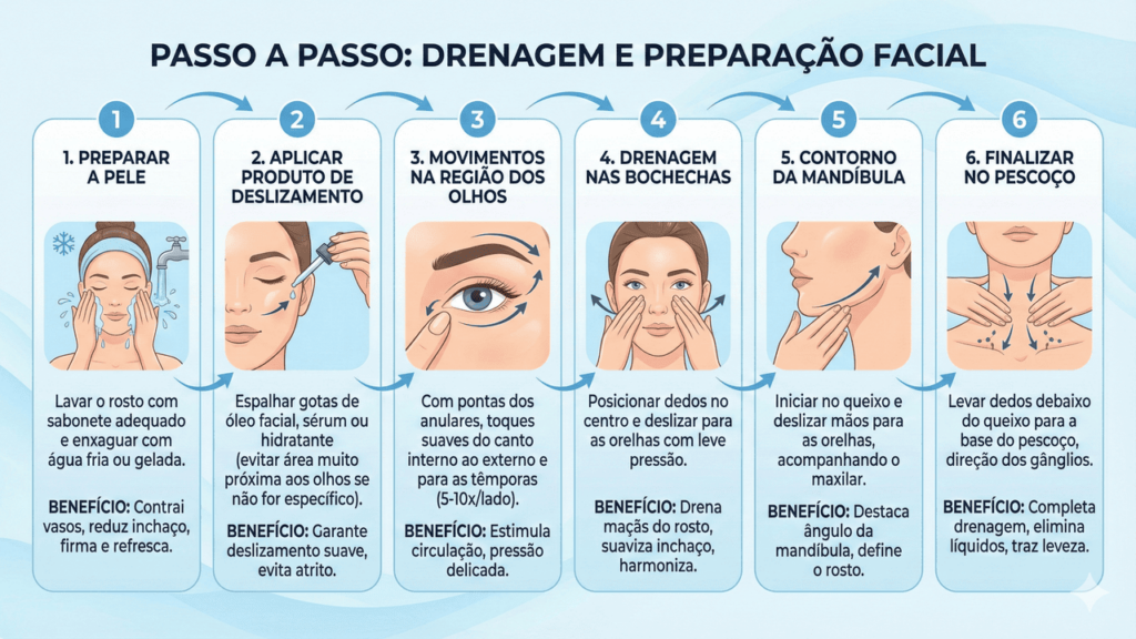 como fazer automassagem relaxante no rosto