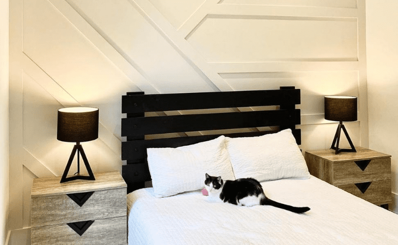 como fazer cabeceira de cama de pallet diy