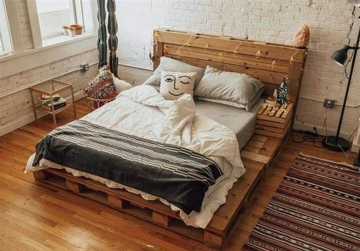 como fazer cabeceira de cama de pallet diy