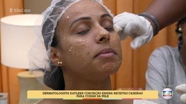 como fazer máscara facial caseira para brilho
