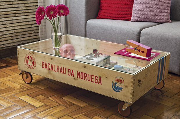 como fazer mesa de centro de vidro diy