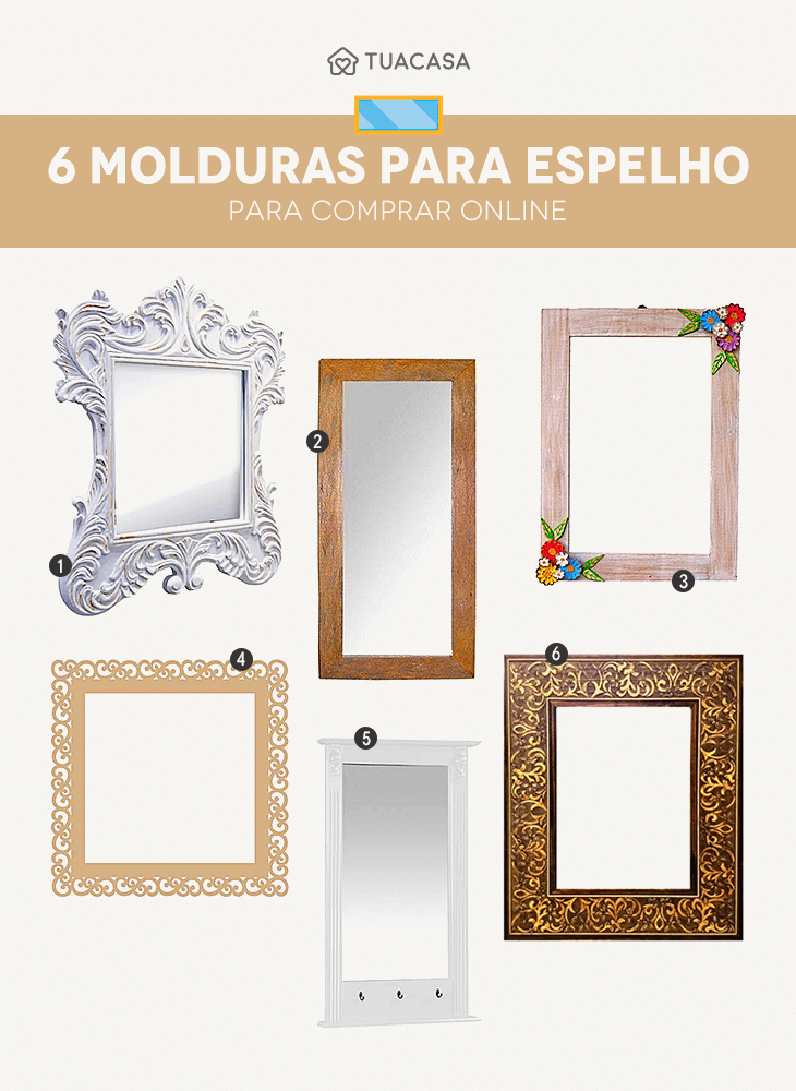 como fazer moldura de espelho de madeira