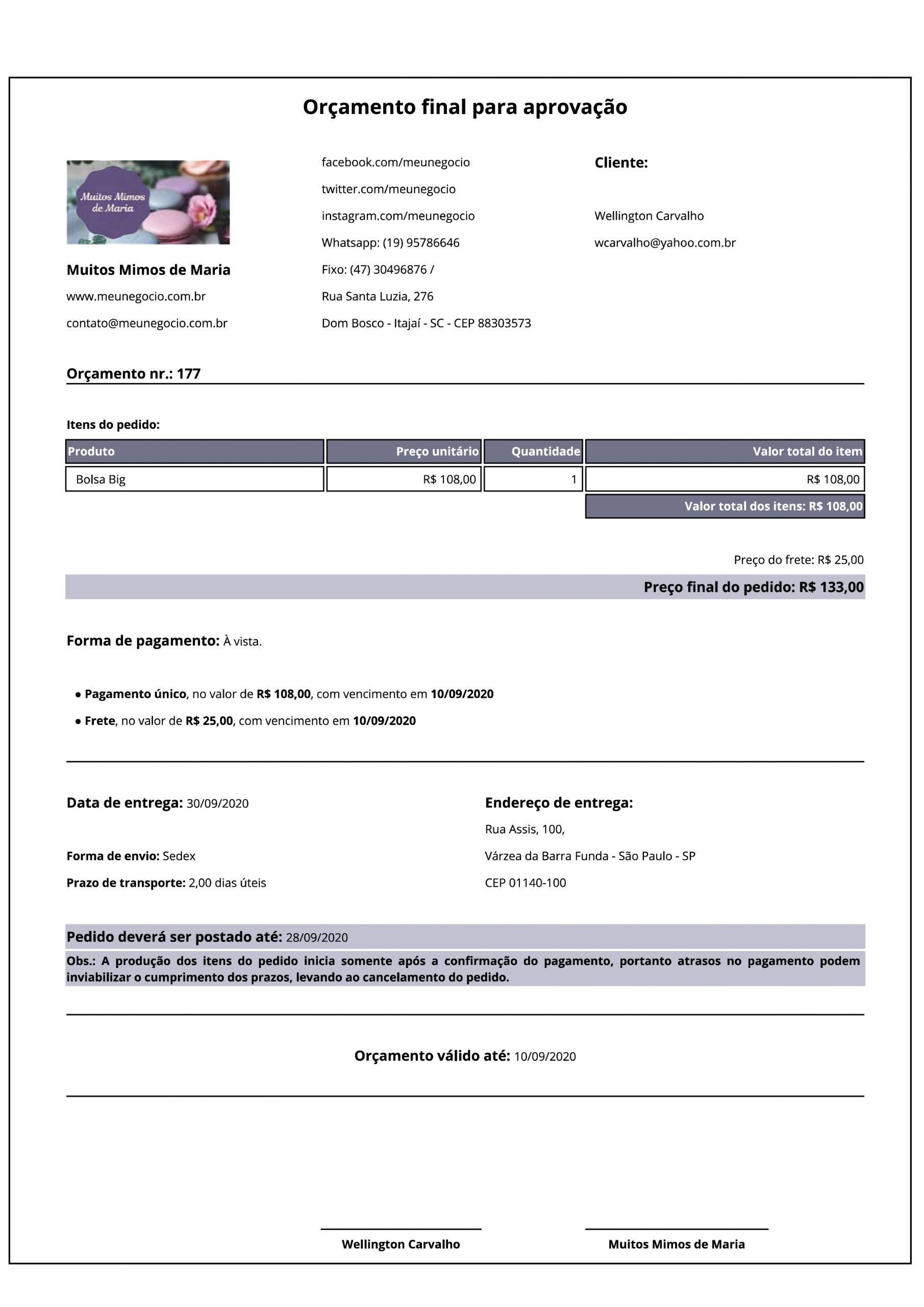 Como fazer orçamento para clientes