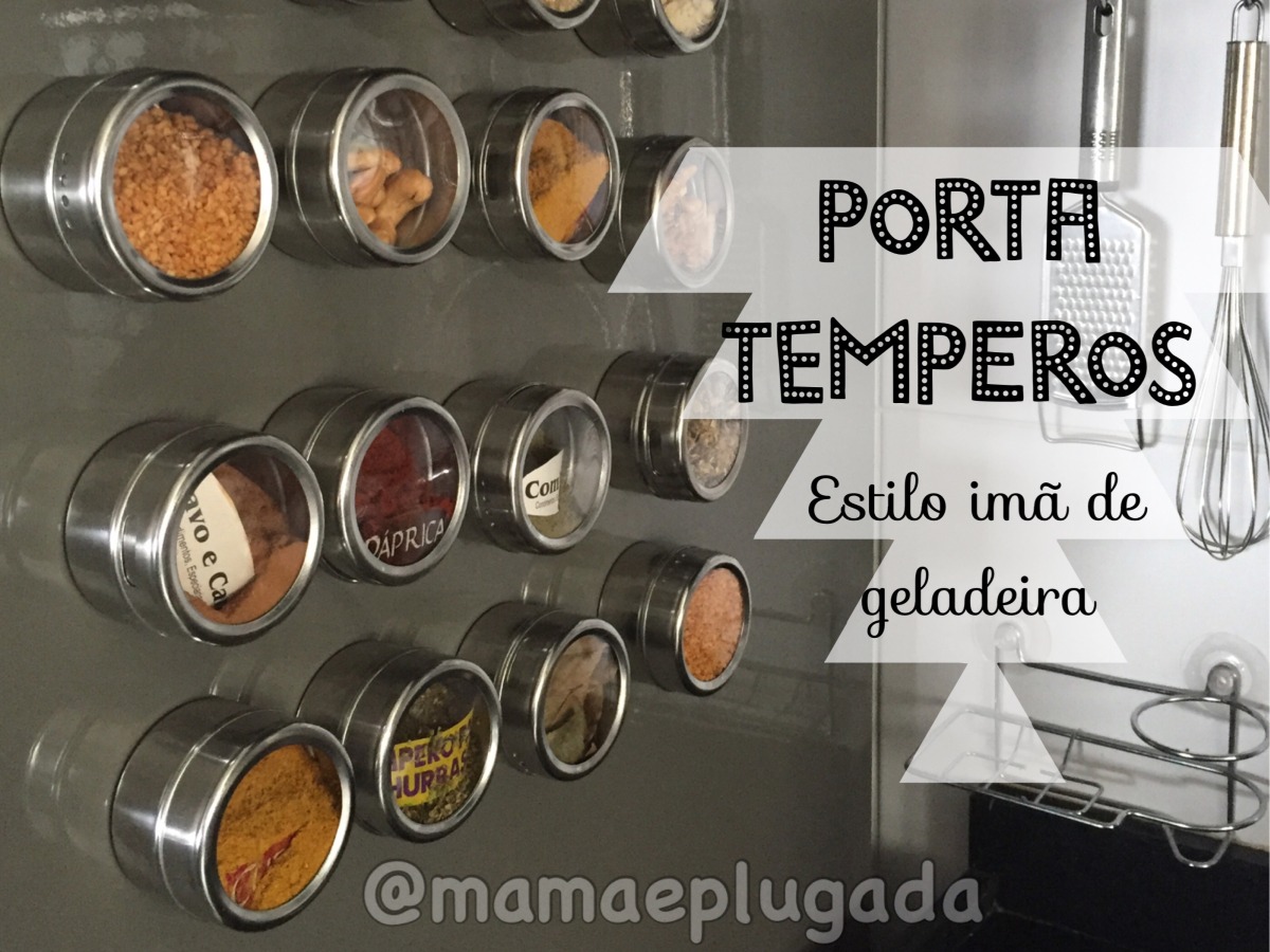 como fazer porta tempero de imã para geladeira